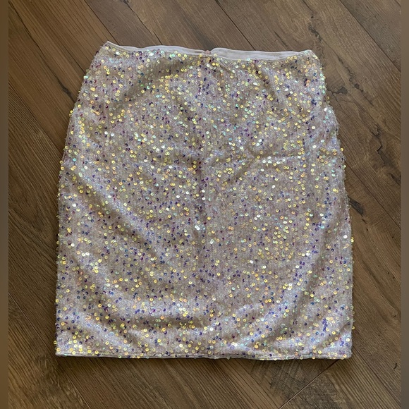 NWT Feditch Women's Sequin Two Piece Champagne  Sequin Mini Dress Size XL - Picture 13 of 16